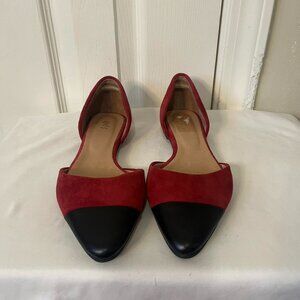 J. Jill Women's Red and Burgundy Ballet-shoes